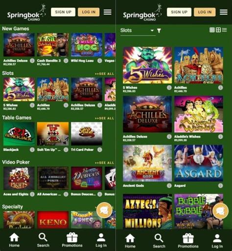 Mobile Gaming at Springbok Casino.